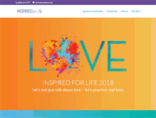 Tablet Screenshot of inspiredforlifeconference.org